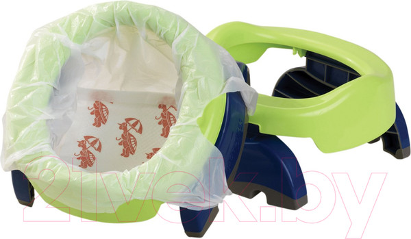 Изображение товара Дорожный горшок Potette Plus 23011DM (зеленый/голубой)