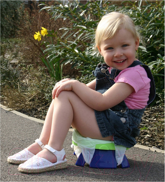 Изображение товара Дорожный горшок Potette Plus 23011DM (зеленый/голубой)