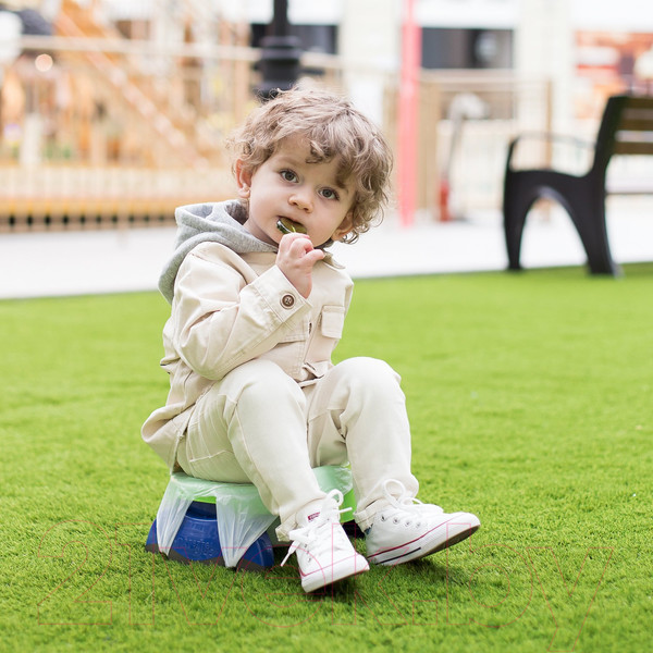 Изображение товара Дорожный горшок Potette Plus 23011DM (зеленый/голубой)