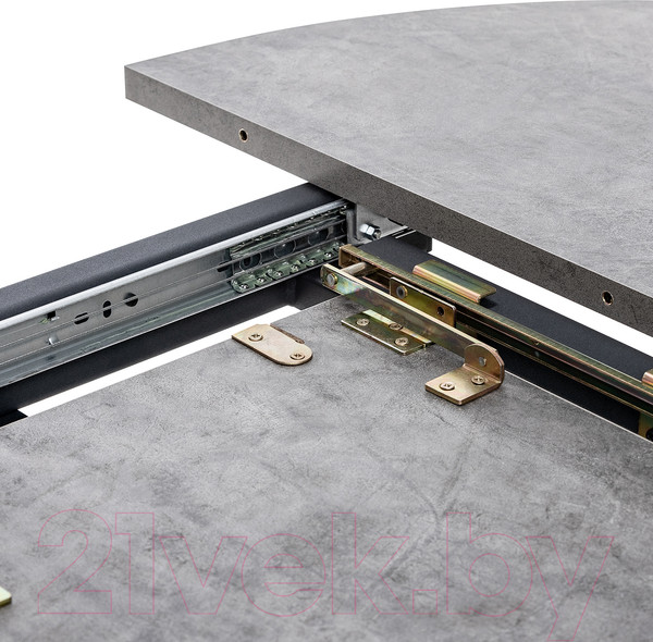 Изображение товара Обеденный стол Импэкс Leset Капри (камень темный/черный)