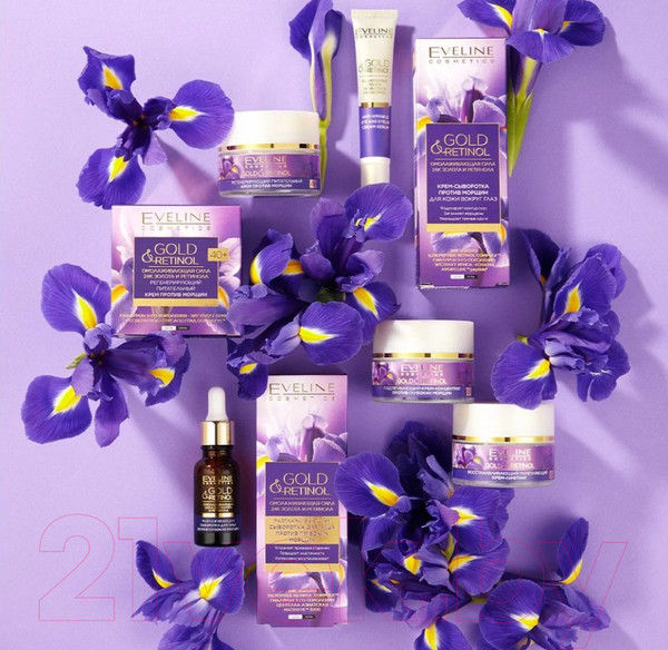 Изображение товара Крем для лица Eveline Cosmetics Gold&Retinol Подтягивающий концентрат против глубоких морщин 60+ (50мл)