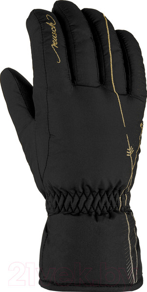 Изображение товара Перчатки лыжные Reusch Yana / 6131167-7707 (р-р 7, Black/Gold)