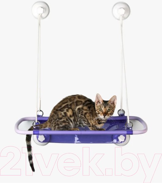 Изображение товара Гамак для животных Furrytail Pet Window Perch / DCZ (фиолетовый)