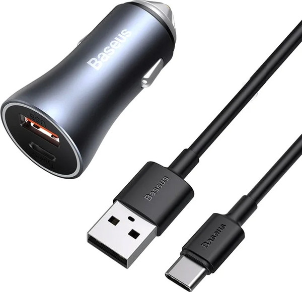 Изображение товара Зарядное устройство автомобильное Baseus TZCCJD-0G (темно-серый)