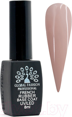 Изображение товара База для гель-лака Global Fashion Rubber Base Coat French 07 (8мл)