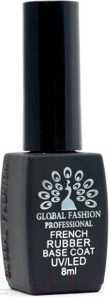 Изображение товара База для гель-лака Global Fashion Rubber Base Coat French 07 (8мл)