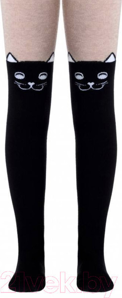 Изображение товара Колготки детские Conte Kids Tip-Top 466 (р.150-152, черный/бежевый)