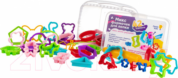 Изображение товара Набор инструментов для лепки Genio Kids Микс формочек для лепки / LEP09