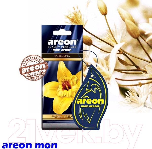 Изображение товара Ароматизатор автомобильный Areon Mon Vanilla Mia / ARE-MA30