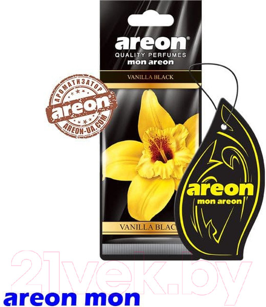 Изображение товара Ароматизатор автомобильный Areon Mon Areon Vanilla Black / ARE-MA31