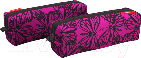Изображение товара Пенал Erich Krause Квадро Velvet Butterflies / 54589