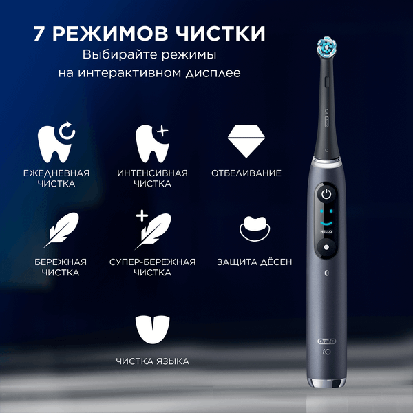 Изображение товара Электрическая зубная щетка Oral-B iOM9 1B2 2AD
