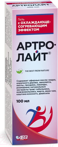 Изображение товара Гель для тела Артролайт С охлаждающе-согревающим эффектом (100мл)