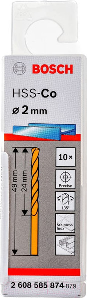 Изображение товара Набор сверл Bosch HSS-CO 2.608.585.874