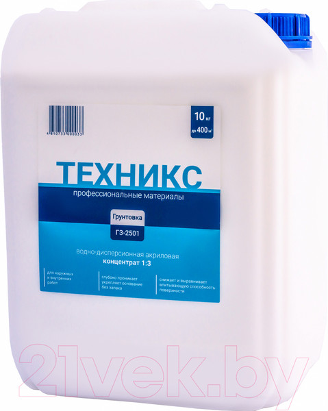 Изображение товара Грунтовка Техникс ГЗ-2501 концентрат 1:3 (10кг)