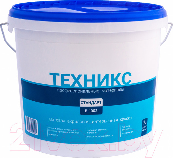 Изображение товара Краска Техникс Стандарт В-1002 P (7кг, белый)