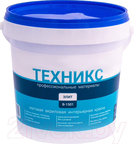Изображение товара Краска Техникс Элит В-1501 P (1кг, белый)