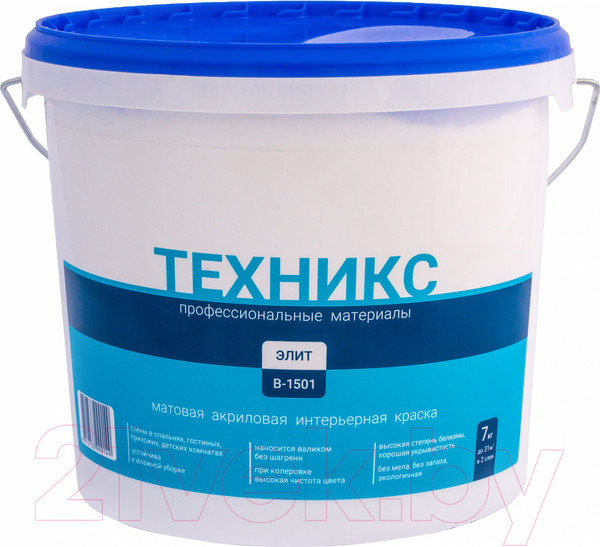 Изображение товара Краска Техникс Элит В-1501 P (7кг, белый)