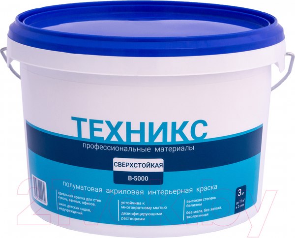 Изображение товара Краска Техникс Сверхстойкая В-5000 P (3кг, белый)