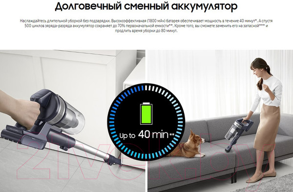 Изображение товара Вертикальный пылесос Samsung VS15A6031R4/EV