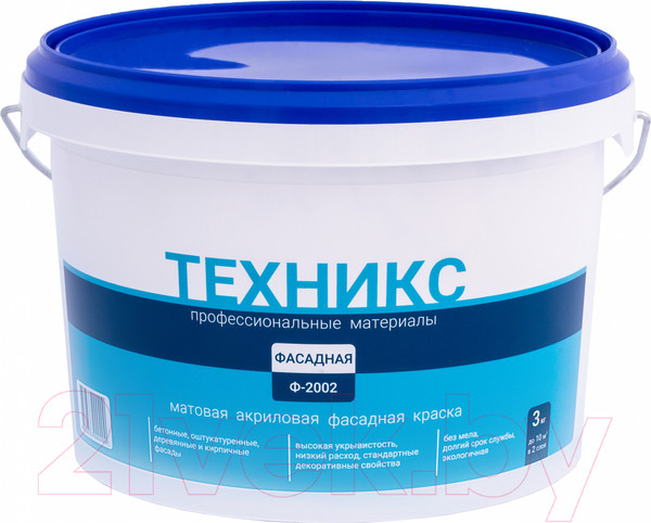 Изображение товара Краска Техникс Фасад Ф-2002 P (3кг, белый)