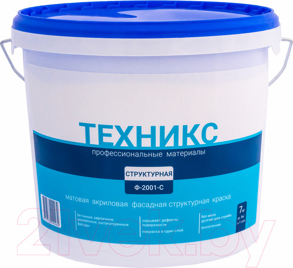 Изображение товара Краска Техникс Структурная Ф-2001С P (7кг, белый)