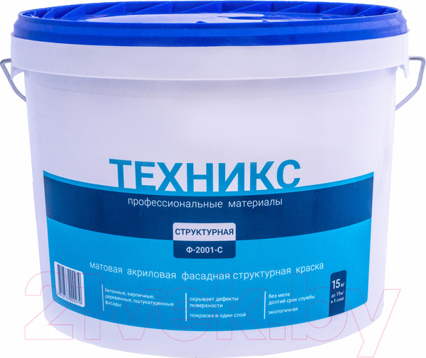 Изображение товара Краска Техникс Структурная Ф-2001С P (15кг, белый)