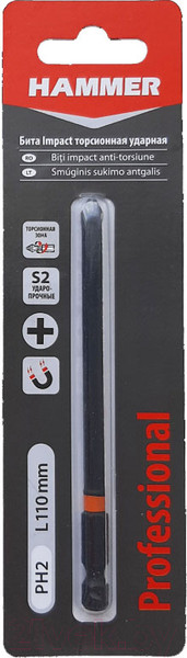 Изображение товара Бита Hammer PH2 02610-011002