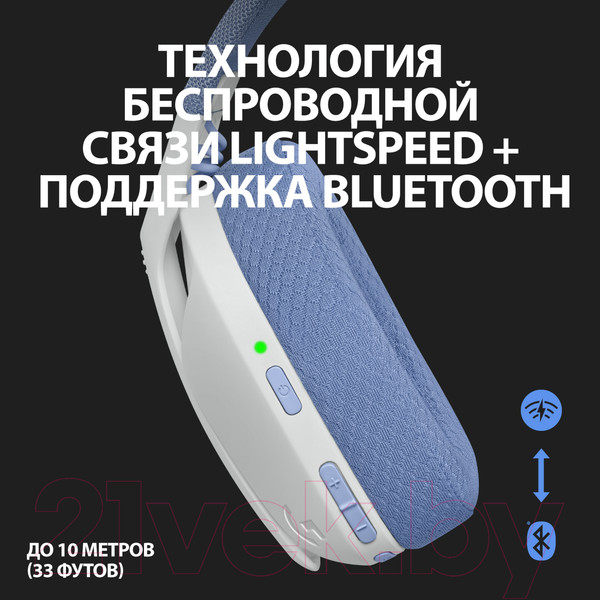 Изображение товара Беспроводные наушники Logitech G435 / 981-001074 (белый)