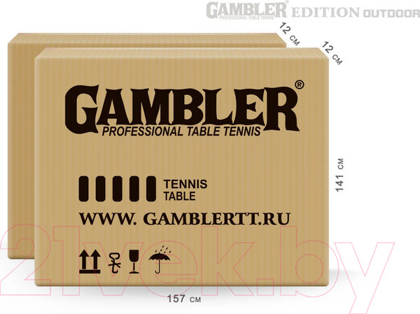Изображение товара Теннисный стол Gambler Edition Outdoor / GTS-5 (зеленый)