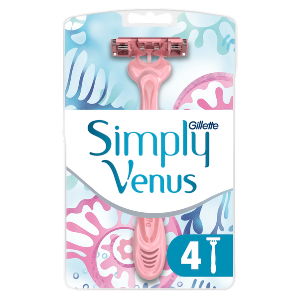Изображение товара Набор бритвенных станков Gillette Simply Venus 3 одноразовые (4шт)