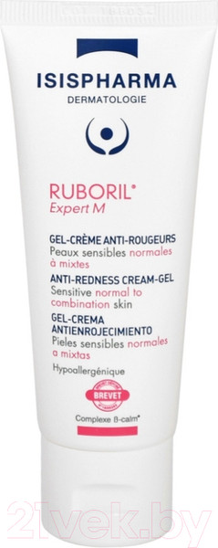 Изображение товара Крем для лица Isis Pharma Ruboril Expert M против покраснений для нормальн. и смешан. кожи (40мл)