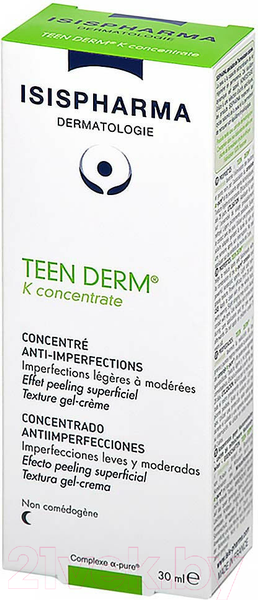 Изображение товара Гель для лица ISISPHARMA Teen Derm K Concentrate для проблемной кожи (30мл)