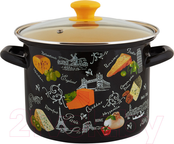 Изображение товара Набор кастрюль КМЗ Сыр 5 1 Экстра (3шт, коричневый)