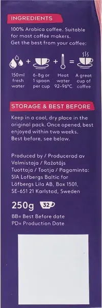 Изображение товара Кофе молотый Lofbergs Kharisma (250г)
