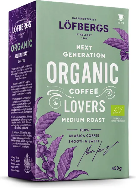 Изображение товара Кофе молотый Lofbergs Organic (450г)