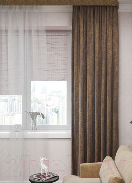 Изображение товара Рулонная штора LEGRAND Меланж 80.5x175 / 58 069 575 (бежевый)