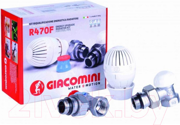 Изображение товара Комплект кранов для инженерного подключения Giacomini R470FX054