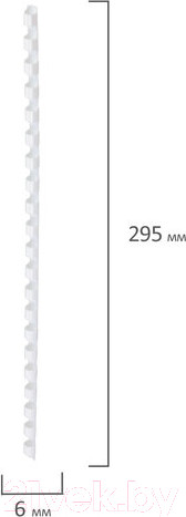 Изображение товара Пружины для переплета Brauberg 6мм / 530808 (100шт, белый)