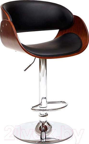Изображение товара Стул барный Tetchair Lando (черный/орех/хром)
