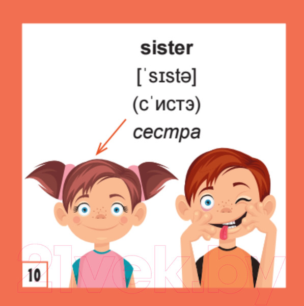 Изображение товара Развивающие карточки Питер 500 самых нужных английских слов и фраз (с русской транскрипцией)