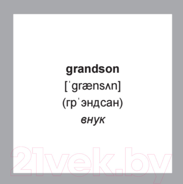 Изображение товара Развивающие карточки Питер 500 самых нужных английских слов и фраз (с русской транскрипцией)