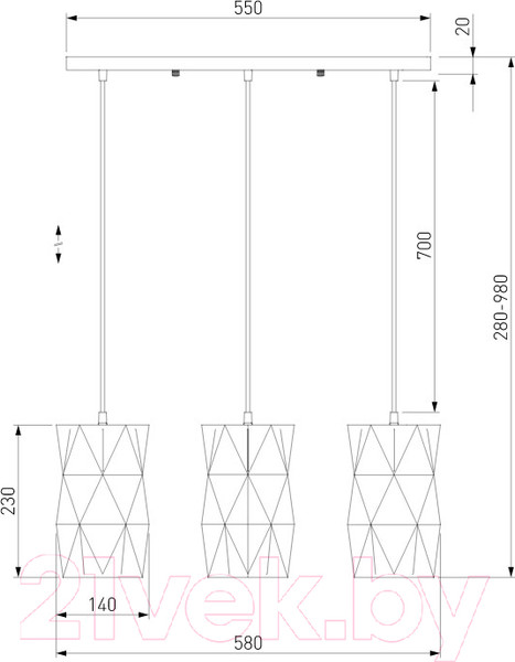 Изображение товара Люстра Евросвет Reprise 50145/3 (белый)