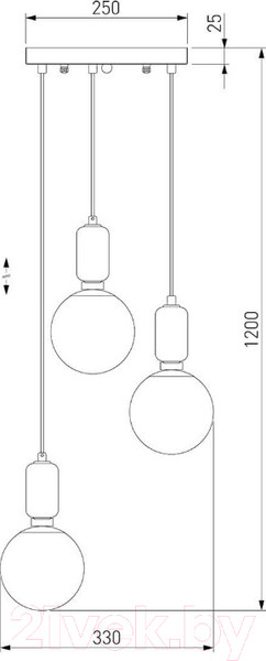 Изображение товара Люстра Евросвет Bubble 50151/3 (золото)