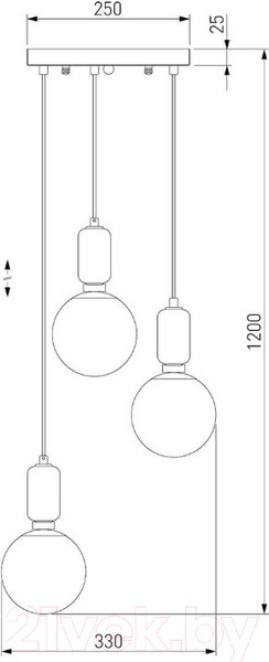 Изображение товара Люстра Евросвет Bubble 50151/3 (латунь)