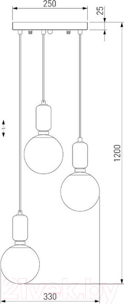 Изображение товара Люстра Евросвет Bubble 50151/3 (черный жемчуг)