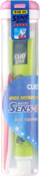 Изображение товара Набор для ухода за полостью рта Clio New Portable Sense R+Expert Toothpaste Зубная паста+Зубна щетка (50мл)