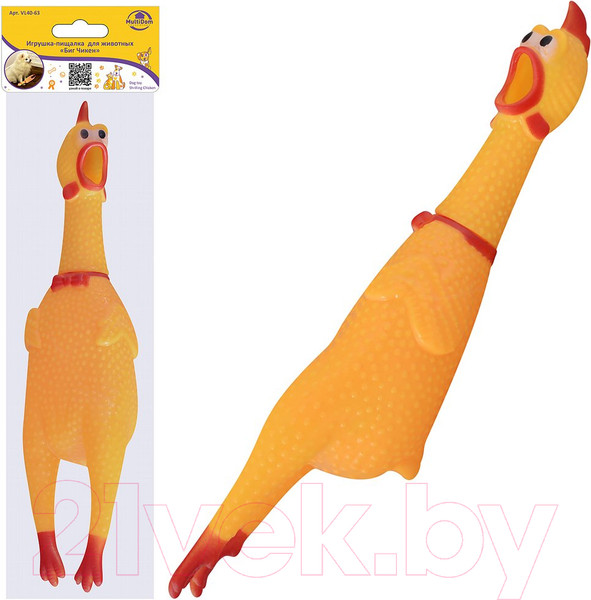 Изображение товара Игрушка для животных Мультидом Биг Чикен / VL40-63