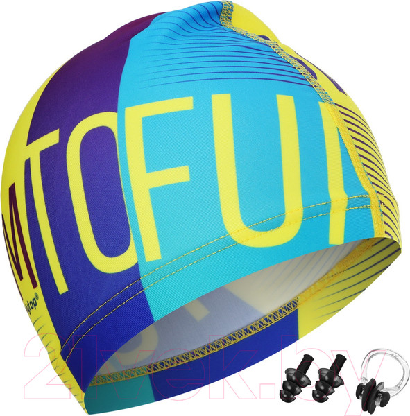 Изображение товара Набор для плавания Onlytop Swim 4478119 (шапочка, беруши, зажим для носа, мешок)