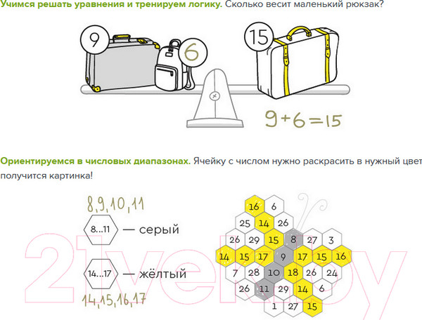 Изображение товара Рабочая тетрадь Реши-Пиши Веселый счет. Часть 3 / УМ614
